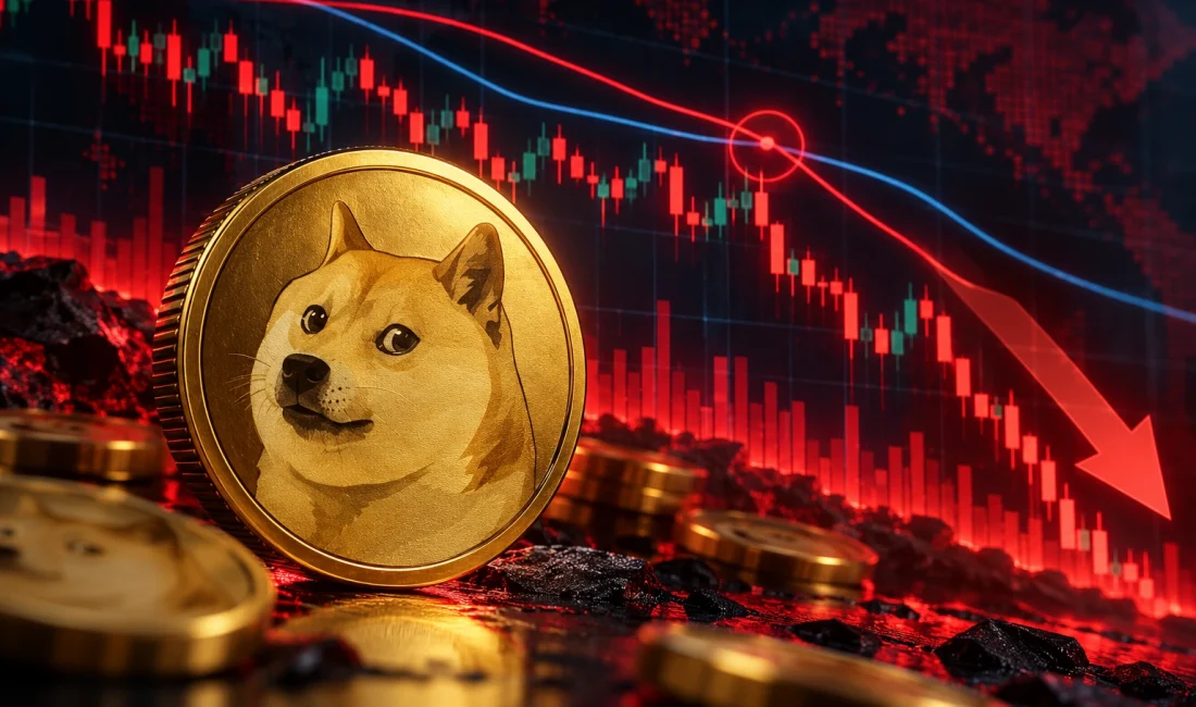 Dogecoin (DOGE) grafiğinde 2026'nın ilk Death Cross sinyali oluştu. DOGE
