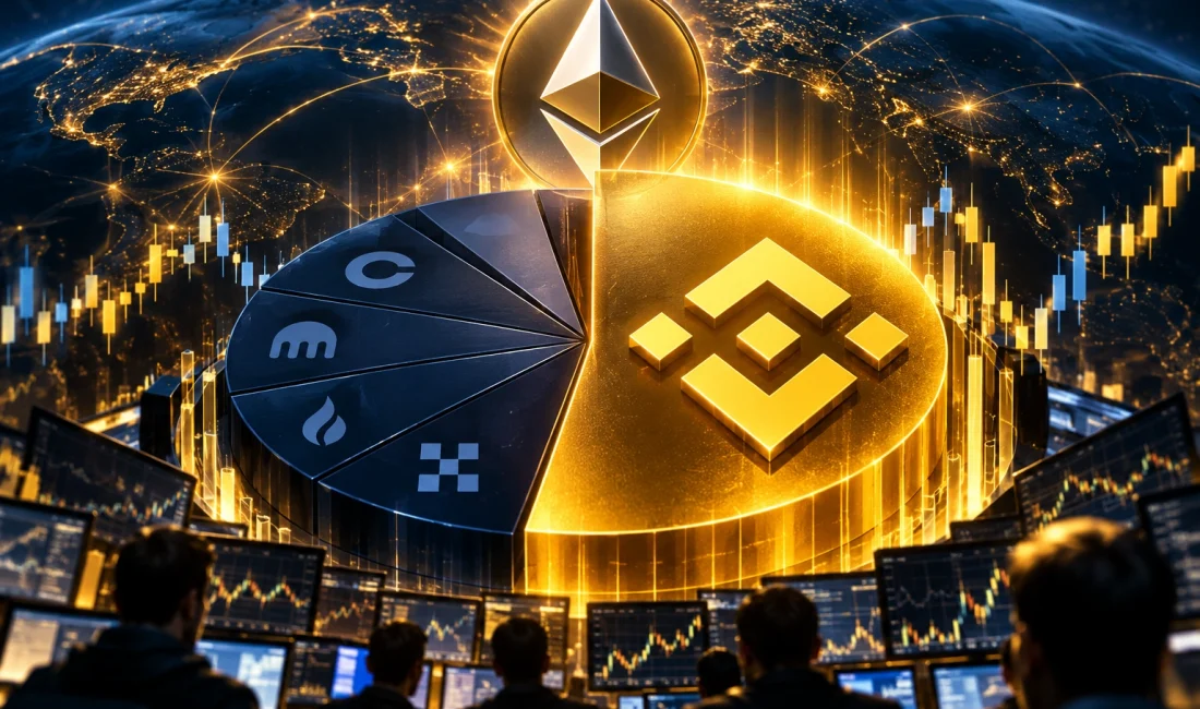 Ethereum’da Binance’in Payı Rekor Kırdı: Vadeli İşlemlerin Yüzde 49’u Tek Borsada Ethereum fiyatı son haftalarda gerilerken Binance'in ETH vadeli işlem piyasasındaki