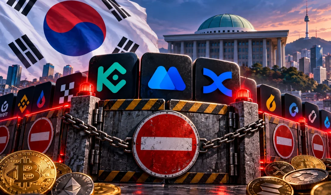 Güney Kore, aralarında KuCoin, MEXC ve BingX'in bulunduğu 27 kripto