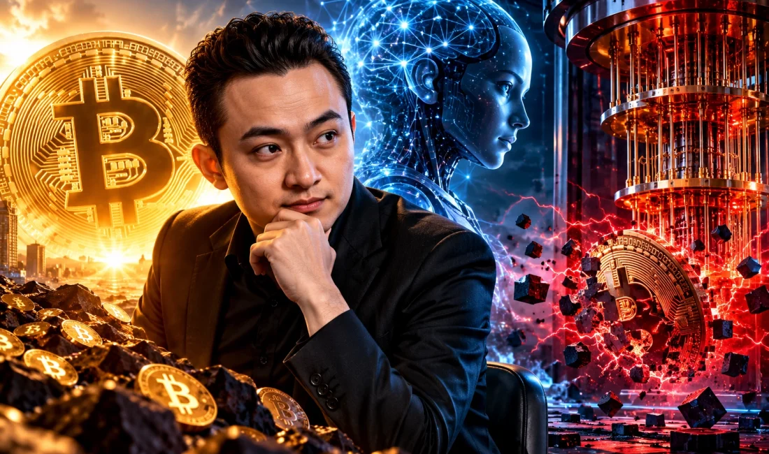 Justin Sun, yapay zeka ve kuantum bilgisayarların Bitcoin güvenliği üzerindeki