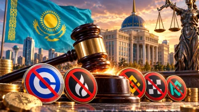 Kazakistan'da Coinbase, HTX, BingX ve üç kripto platformuna lisanssız faaliyet