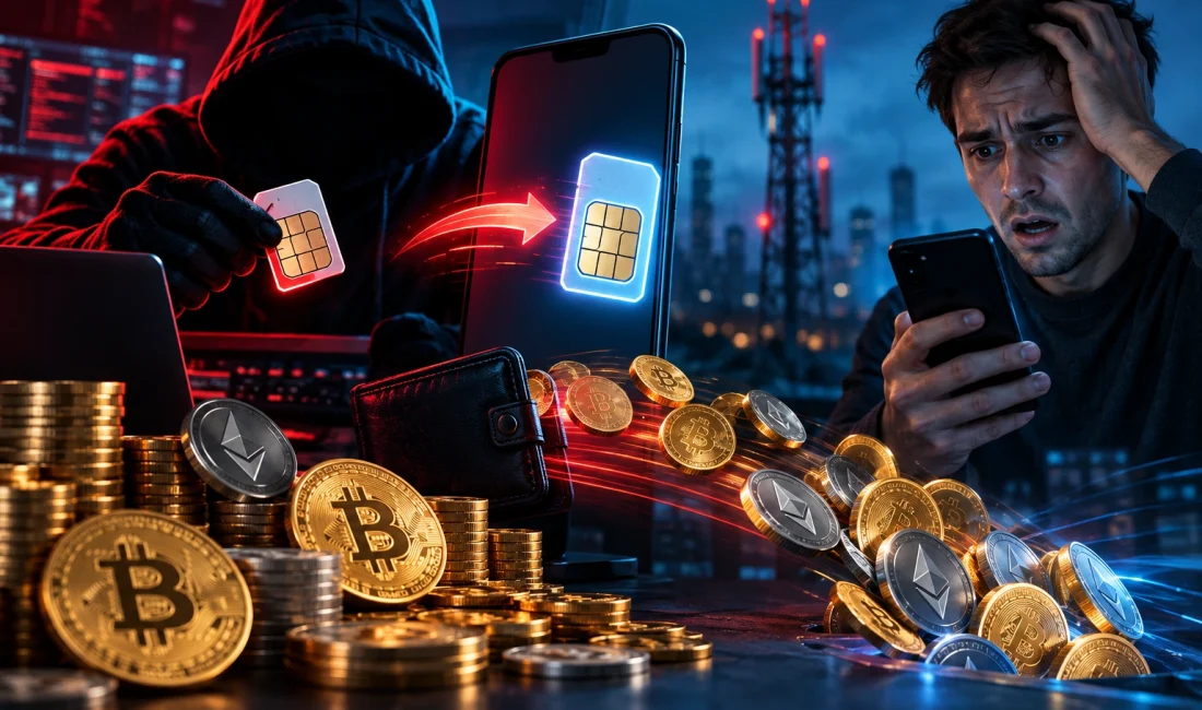 İngiltere'de SIM kart değiştirme yöntemiyle yaklaşık 265 bin dolarlık kripto