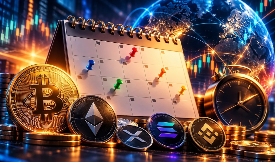 Kripto Paralarda Kritik Hafta: 26 Ekim–1 Kasım Takvimi 26 Ekim–1 Kasım 2026 kripto para takvimi! Fed faiz kararı,