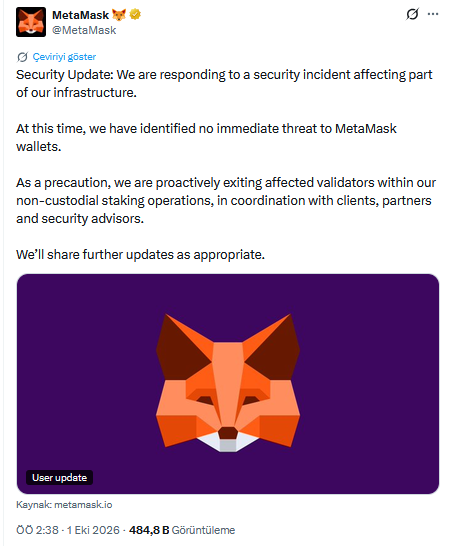 MetaMask'in Açıklaması