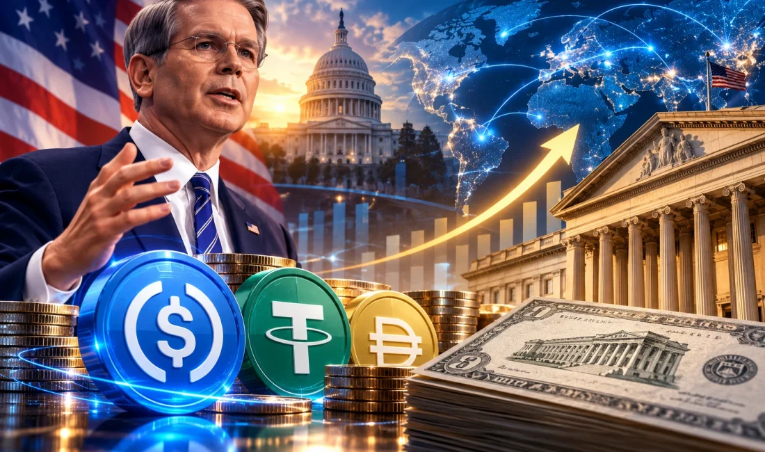 ABD Hazine Bakanı Bessent: Stablecoin’ler Doların Hakimiyetini Güçlendirecek ABD Hazine Bakanı Scott Bessent, stablecoin'lerin doların küresel gücünü artırabileceğini