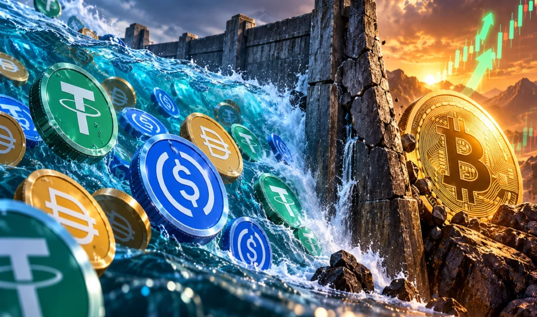 Stablecoin Piyasasında Likidite Alarmı: Bitcoin İçin Kritik Engel Sürüyor Kripto para piyasasında yeni bir Bitcoin rekorunu destekleyebilecek likidite henüz