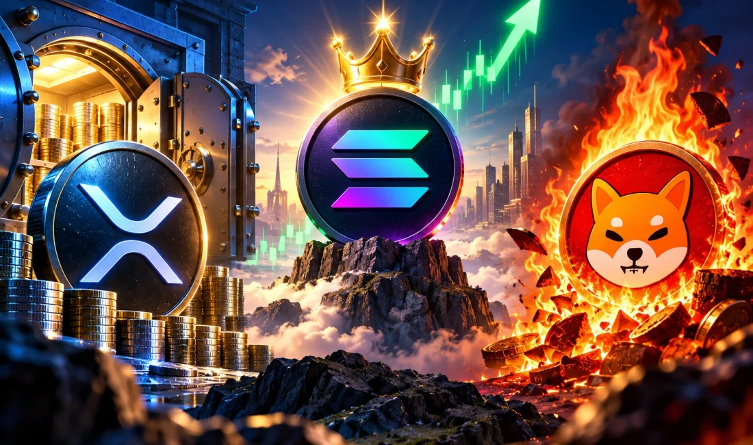 XRP, Solana ve SHIB: Rezervler, Rekor ve Yakım Sürprizi XRP'nin yeni X hesabı, 11,81 milyarlık borsa rezervi, Solana'daki 1,4